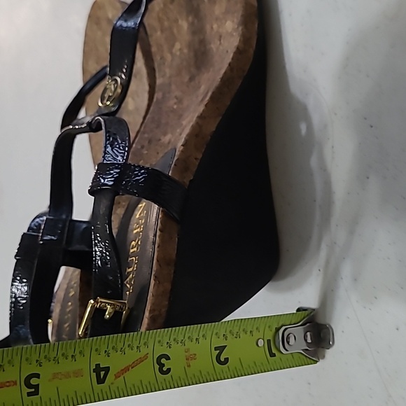 Lauren Ralph Lauren women's "Reeta" black thong wedge sandals size 8 - Picture 13 of 13